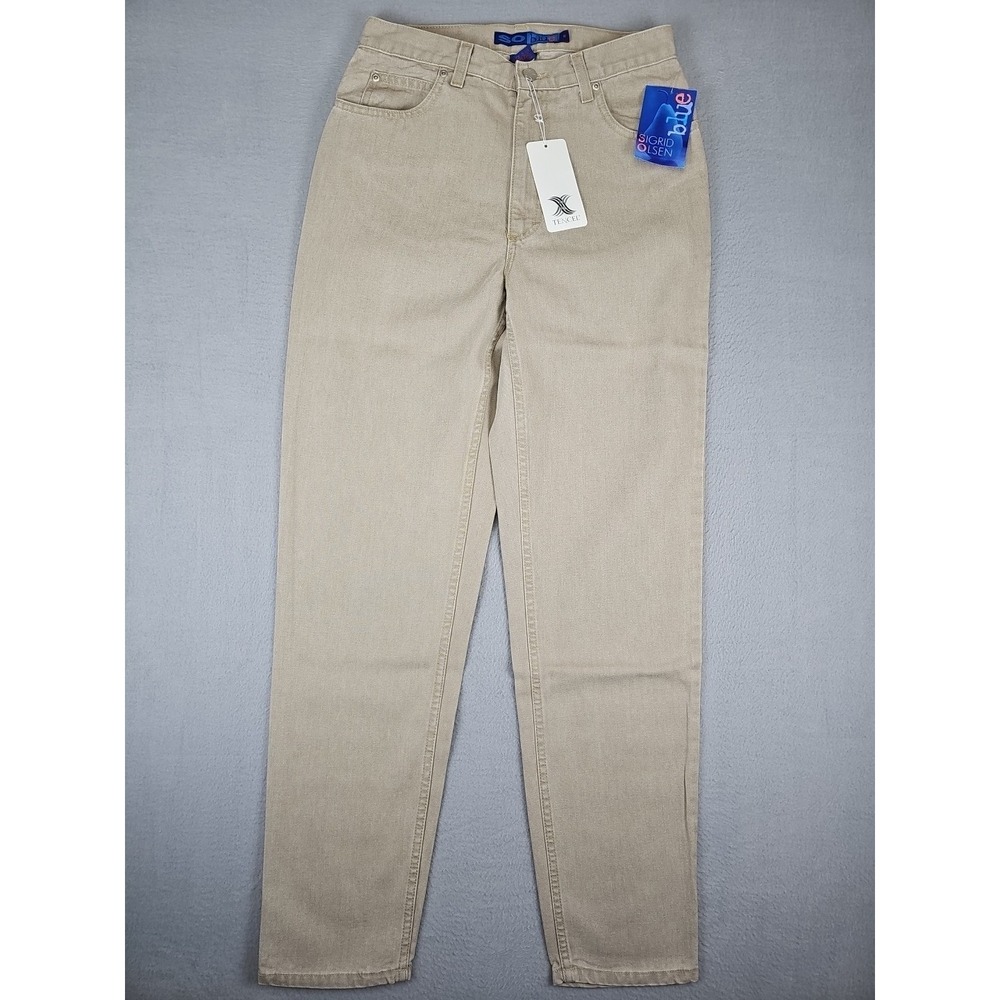 Sigrid Olsen Jeans Women's Sz 10 28x31.5 Beige So Blue Tencel High Rise NWT $84